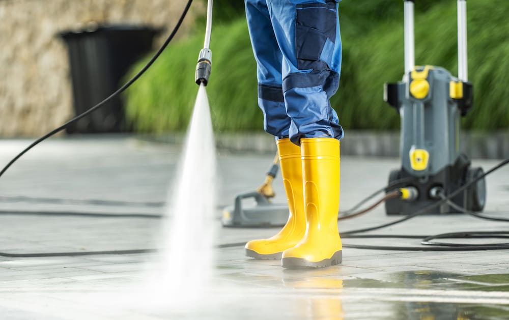 Concrete cleaning banner