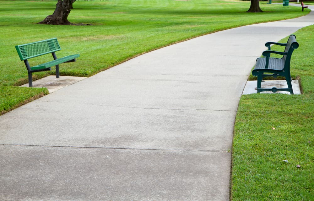 Sidewalk cleaning banner